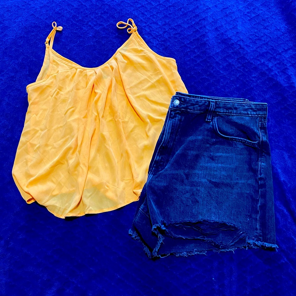 Yellow Tank top (shorts not included)